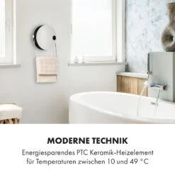 Hot Spot Pebble Heizlüfter 2000W Handtuchtrockner Timer Fernbedienung -Haushaltsgeräte Rabatte 10035077 de 0008 logo