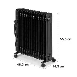 Thermaxx Heatstream Ölradiator 2500W 5-35 °C, 24h-Timer -Haushaltsgeräte Rabatte 10035109 yy 0010 logo Klarstein Thermaxx Heatstream Oelradiator Schwarz