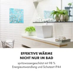 Wonderwall Air Art Smart Infrarotheizung 60x60cm 350W Wandinstallation App-Steuerung Mandelblüten -Haushaltsgeräte Rabatte 10035112 de 0006 logo