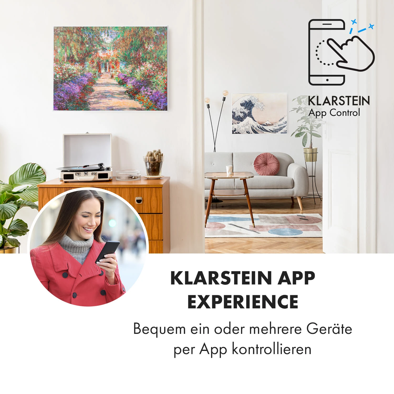 Wonderwall Air Art Smart Infrarotheizung 80x60cm 500W Wandmontage Gartenweg 2 Wonderwall Air Art Smart Infrarotheizung 80x60cm 500W Wandmontage Gartenweg – Bild 2