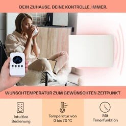 Wonderwall Air Infinite 580 Infrarotheizung 90x60cm 580W Fernbedienung -Haushaltsgeräte Rabatte 10035169 de 0003 usp