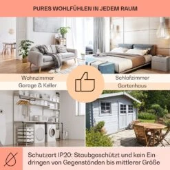 Wonderwall AirInfinite 720 Infrarotheizung 120x60cm 720W Fernbedienung -Haushaltsgeräte Rabatte 10035170 de 0005 usp