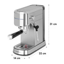 Futura Espressomaker 20 Bar 1450 Watt 20 Bar Wassertank: 1,25 Liter Rostfreier Edelstahl -Haushaltsgeräte Rabatte 10035183 yy 0010 logo