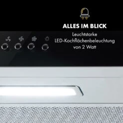 Contempo Unterbau-Dunstabzugshaube 90cm 175m³/h LED Edelstahl Acryl -Haushaltsgeräte Rabatte 10035185 de 0006 logo