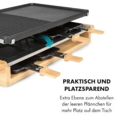 Tournedo Raclette 1200W Aluminiumguss 8 Personen Holz-Dekor -Haushaltsgeräte Rabatte 10035219 de 0005 logo