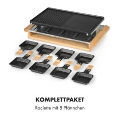 Tournedo Raclette 1200W Aluminiumguss 8 Personen Holz-Dekor -Haushaltsgeräte Rabatte 10035219 de 0008 logo