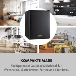 Klarstein Happy Hour Minibar 40L 5-15°C 23 DB LED-Licht -Haushaltsgeräte Rabatte 10035247 de 0003 logo