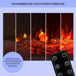 Zermatt Elektrischer Kamin 900/1800W Thermostat Flammenillusion -Haushaltsgeräte Rabatte 10035264 de 0007 usp