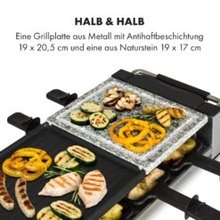Bistecca Raclette 1200W Metall / Stein 8 Personen Kontroll-LED 11 Bistecca Raclette 1200W Metall / Stein 8 Personen Kontroll-LED -Haushaltsgeräte Rabatte 10035293 de 0004 logo