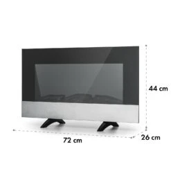Basel Baseline Elektrokamin 2000 Watt 2 Heizstufen 7 Farben Glas -Haushaltsgeräte Rabatte 10035296 yy 0010 logo Klarstein Basel Baseline Elektrokamin