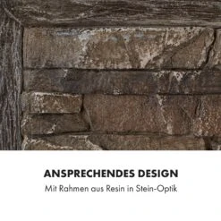 Alpbach Elektrischer Kamin 1800W 2 Heizstufen 65 Cm Stein-Optik -Haushaltsgeräte Rabatte 10035314 de 0005 logo