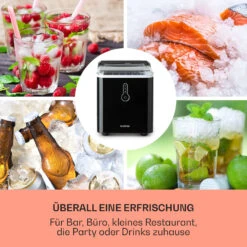 Chillout Eiswürfelmaschine Bulleteis 12kg/24h Wassertank: 1,5 L -Haushaltsgeräte Rabatte 10035320 de 0003 usp