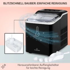 Chillout Eiswürfelmaschine Bulleteis 12kg/24h Wassertank: 1,5 L -Haushaltsgeräte Rabatte 10035320 de 0005 usp