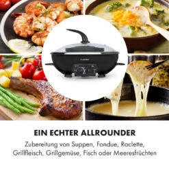 Szechuan 2-in-1 Hot Pot Und Grillplatte 5l Vol. 1350 / 600 W -Haushaltsgeräte Rabatte 10035431 de 0005 logo