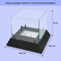 Phantasma Cubo Ethanol-Kamin Rauch- & Geruchlos Edelstahl-Brenner Sicherheitsglas -Haushaltsgeräte Rabatte 10035458 de 0005 usp
