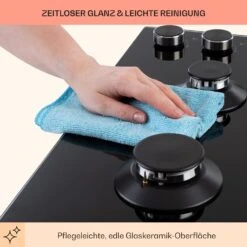 Illuminosa 4 Gaskochfeld 4-flammig Sabaf-Brenner Glaskeramik -Haushaltsgeräte Rabatte 10035464 de 0007 usp