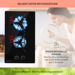 Trifecta Domino Gaskochfeld 2-flammig Triangle-Brenner Glaskeramik -Haushaltsgeräte Rabatte 10035468 de 0003 usp