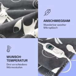 Dr. Watson XXL Heizdecke 3 Stufen Waschbar 200x180cm Coral Fleece -Haushaltsgeräte Rabatte 10035503 de 0003 logo