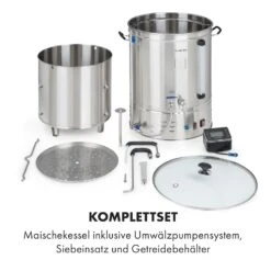 Brauheld Pro Maischekessel 3300W 70L 30-100°C Umwälzpumpe Edelstahl -Haushaltsgeräte Rabatte 10035516 de 0008 logo