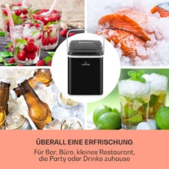 Arctic Porter Eiswürfelmaschine Bullet-Eis 12kg/24h Edelstahl -Haushaltsgeräte Rabatte 10035553 de 0003 usp