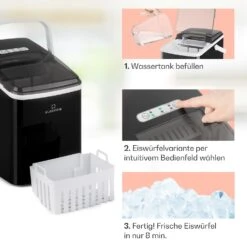 Arctic Porter Eiswürfelmaschine Bullet-Eis 12kg/24h Edelstahl -Haushaltsgeräte Rabatte 10035553 de 0004 usp