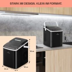 Arctic Porter Eiswürfelmaschine Bullet-Eis 12kg/24h Edelstahl -Haushaltsgeräte Rabatte 10035553 de 0006 usp