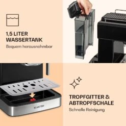 Gusto Classico Espressomaker 1350 Watt 20 Bar Druck 1,5 Liter 14 Gusto Classico Espressomaker 1350 Watt 20 Bar Druck 1,5 Liter -Haushaltsgeräte Rabatte 10035564 de 0007 logo