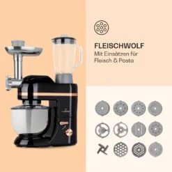 Lucia Elegance Küchenmaschine Mixer Fleischwolf 2000W BPA-frei -Haushaltsgeräte Rabatte 10035639 de 0005 logo