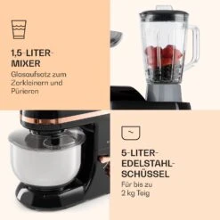 Lucia Elegance Küchenmaschine Mixer Fleischwolf 2000W BPA-frei -Haushaltsgeräte Rabatte 10035639 de 0006 logo