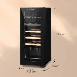 Bovella 18 Duo+ Zweizonen-Weinkühlschrank 50l 18 Fl. Glastür -Haushaltsgeräte Rabatte 10035696 yy 0007 logo