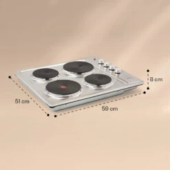 Appetito 4 Elektrokochfeld 4 Platten 6 Stufen 5500 Watt Edelstahl -Haushaltsgeräte Rabatte 10035702 yy 0007 logo