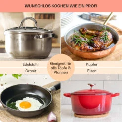 Cookbuddy Doppel-Kochfeld 2400W 5 Leistungsstufen Glaskeramik -Haushaltsgeräte Rabatte 10035705 de 0008 usp