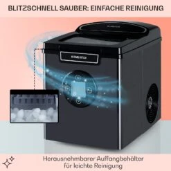 Icemeister 2G Eiswürfelmaschine 12kg/24h LC-Display Edelstahl -Haushaltsgeräte Rabatte 10035712 de 0005 usp