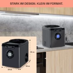 Icemeister 2G Eiswürfelmaschine 12kg/24h LC-Display Edelstahl -Haushaltsgeräte Rabatte 10035712 de 0006 usp