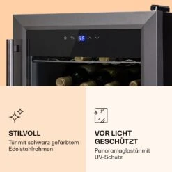 Ultimo 16 Uno Weinkühlschrank 42l Touch-Bedienfeld 16 Flaschen 5-18°C -Haushaltsgeräte Rabatte 10035777 de 0004 logo