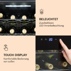 Ultimo 16 Uno Weinkühlschrank 42l Touch-Bedienfeld 16 Flaschen 5-18°C -Haushaltsgeräte Rabatte 10035777 de 0005 logo