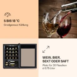 Ultimo 20 Uno Weinkühlschrank 53l Touch-Bedienfeld 131W 5-18°C 11 Ultimo 20 Uno Weinkühlschrank 53l Touch-Bedienfeld 131W 5-18°C -Haushaltsgeräte Rabatte 10035778 de 0003 logo