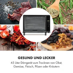 Mega Jerky Dörrautomat 650W 50-80°C LC-Touch-Display Timer -Haushaltsgeräte Rabatte 10035853 de 0004 logo