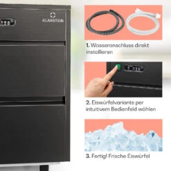 Powericer XL Eiswürfelmaschine 20 Kg/Tag 145 Watt 10 Powericer XL Eiswürfelmaschine 20 Kg/Tag 145 Watt -Haushaltsgeräte Rabatte 10036152 de 0004 usp