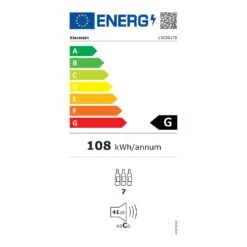 Vinovilla 7 Built-in Uno Onyx Einbau-Weinkühlschrank Glas Edelstahl -Haushaltsgeräte Rabatte 10036178 energy label