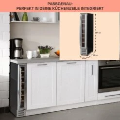 Vinovilla 7 Built-in Uno Einbau-Weinkühlschrank Glas Edelstahl -Haushaltsgeräte Rabatte 10036179 DE 0006 usp