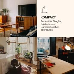 CoolArt 45L Mini-Kühlschrank EEK F Gefrierfach 1,5l Designtür -Haushaltsgeräte Rabatte 10036181 de 0004 logo