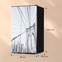 CoolArt 79L Kühl-Gefrier-Kombination EEK F Gefrierfach 9l Designtür -Haushaltsgeräte Rabatte 10036184 yy 0006 logo