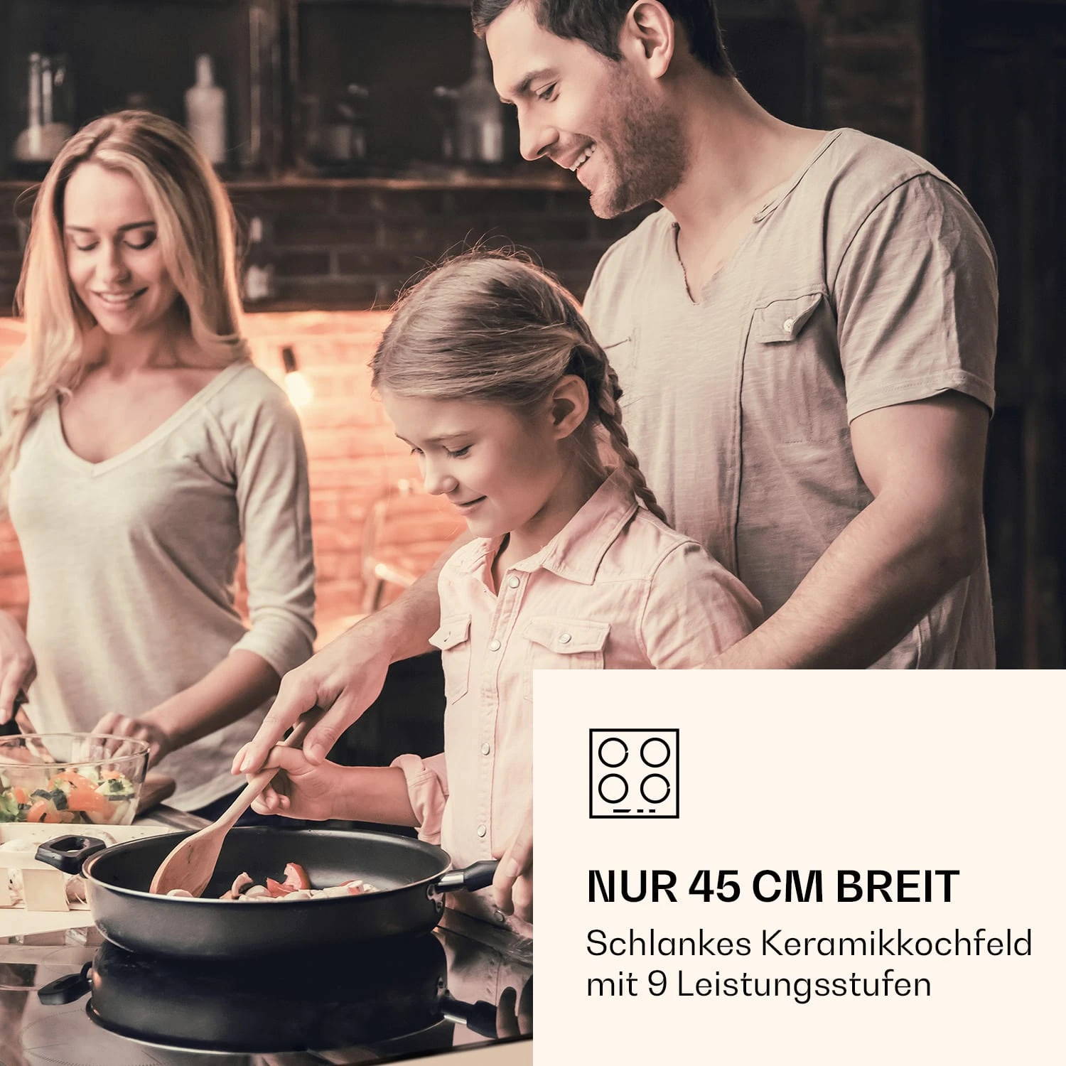 Virtuosa 3 Slim Kochfeld 3 Felder 5000 W Dualzone Timer Keramik 2 Virtuosa 3 Slim Kochfeld 3 Felder 5000 W Dualzone Timer Keramik – Bild 2