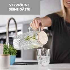 Glaswerk Livenza Wasserkrug 1,9 Liter Borosilikatglas Edelstahlsieb Deckel -Haushaltsgeräte Rabatte 10036359 de 0004 logo