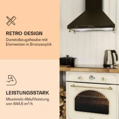 Victoria Dunstabzugshaube 60cm Retro-Design 644,5m³/h 2 LED-Lampen -Haushaltsgeräte Rabatte 10036448 de 0003 logo