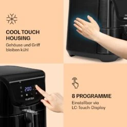 AeroVital Deluxe Heißluftfritteuse 1700W 5,4 Liter Edelstahl 10 AeroVital Deluxe Heißluftfritteuse 1700W 5,4 Liter Edelstahl -Haushaltsgeräte Rabatte 10036476 de 0004 logo