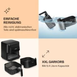 AeroVital Deluxe Heißluftfritteuse 1700W 5,4 Liter Edelstahl 12 AeroVital Deluxe Heißluftfritteuse 1700W 5,4 Liter Edelstahl -Haushaltsgeräte Rabatte 10036476 de 0006 logo