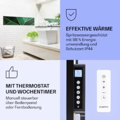 Wonderwall Air Art Smart Infrarotheizung Grüne Linie 120x30cm 350W -Haushaltsgeräte Rabatte 10037845 de 0004 logo
