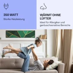 Wonderwall Air Art Smart Infrarotheizung Grüne Linie 120x30cm 350W -Haushaltsgeräte Rabatte 10037845 de 0005 logo